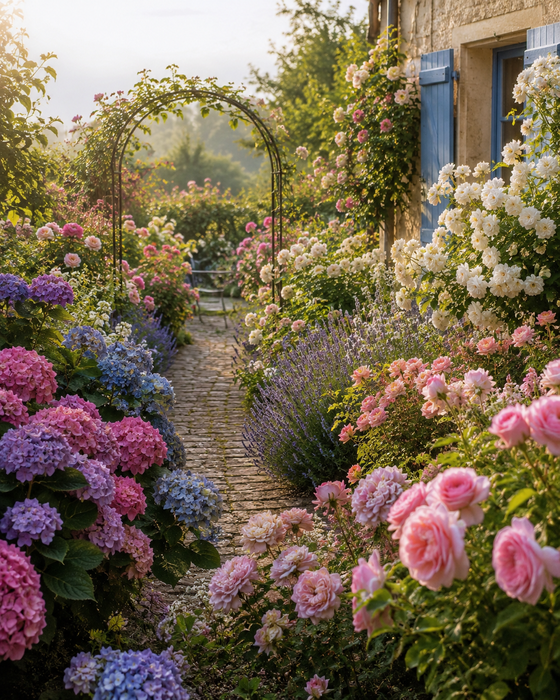 Massif de fleurs colorées — plantes et fleurs pour jardin facile