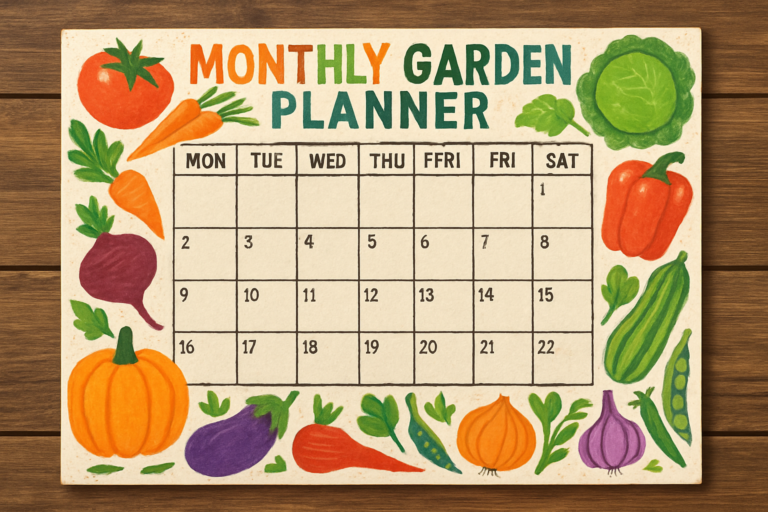 Calendrier potager : planning mensuel pour savoir quoi planter et quand dans son potager